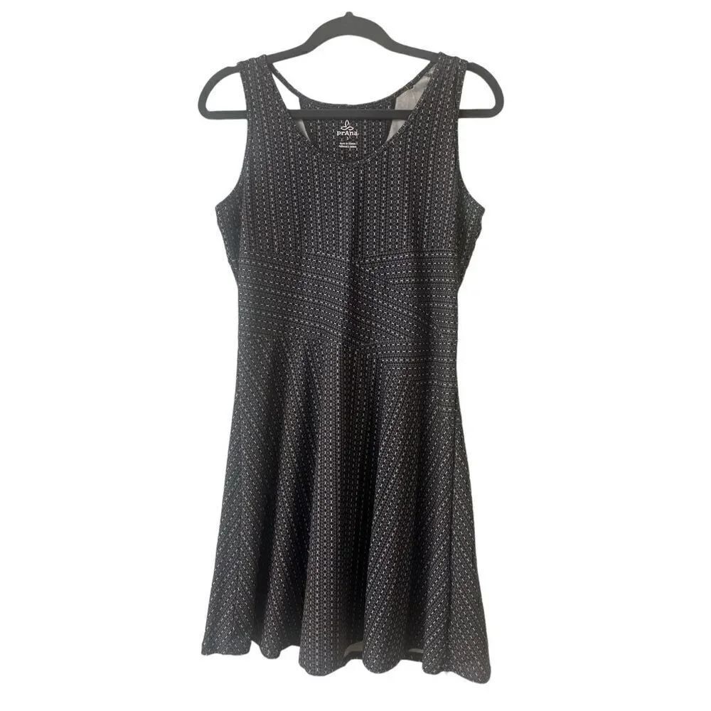 PrAna knit for and flare casual dress grays Small